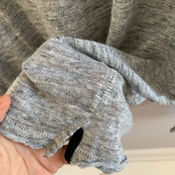 Rag & Bone Grey 100% Linen Crew Neck Top L - Picture 4 of 7